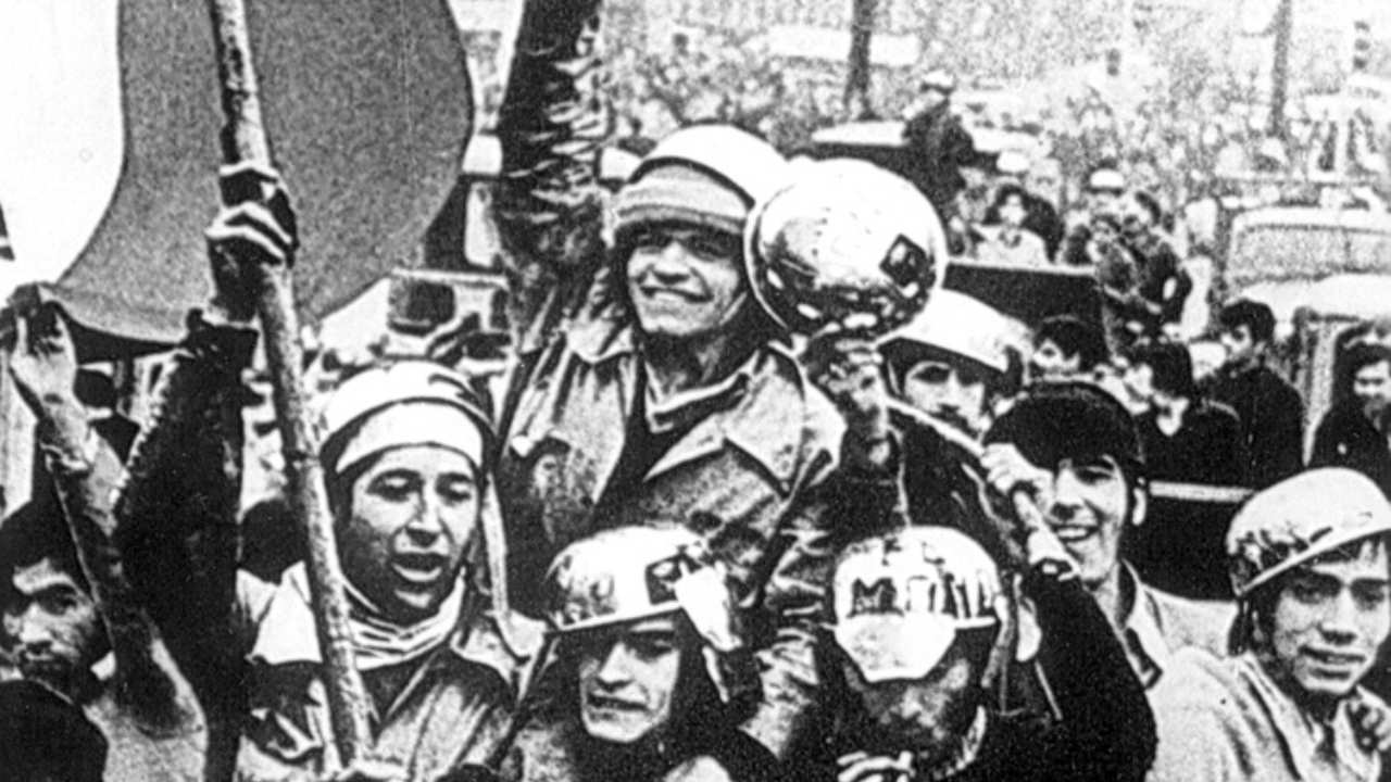 a group of men with helmets on